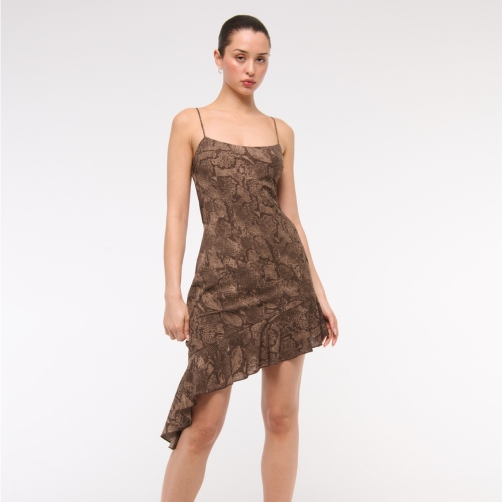 NWT Asymmetrical Snake Print Dress